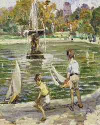 Bateaux à voile à Hyde Park