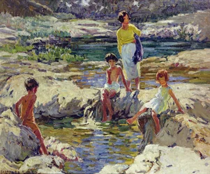 The Rockpool (huile sur toile)