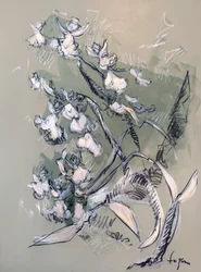 Esquisse florale délicate