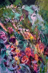 Abstrait floral éclatant