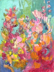 Abstrait floral éclatant