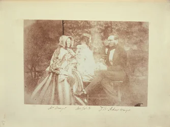 Portrait de groupe avec M. et Mme Adair Craigie, Mme James Brewster et Sir David Brewster
