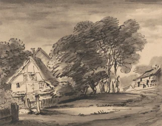 Cottage parmi les arbres