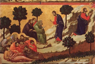 Agonie dans le jardin. Retable de la Maestà