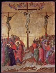La Crucifixion avec le bon larron (Dismas) et le mauvais larron (Gestas)