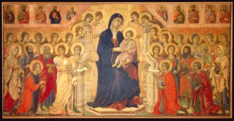 Vierge en trône avec l