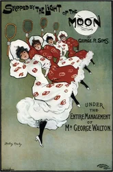 Affiche pour la comédie de George Sims Skipped by the Light of the Moon