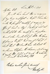 Lettre du Duc de Wellington au Général Rowland Hill, 1er février 1828