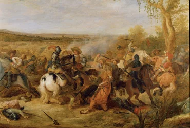 Scène de bataille de la guerre d