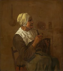 Une vieille femme assise, c.1650-1700