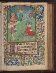 Annonce aux bergers, Harley 2923, f.66r, c.1480