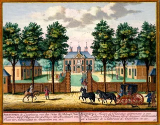Maison de plaisir de Bekenstein, de Het Zeganpralent Kennemerlant par Hendrick de Leth et Matthias Brouerius Van Nidek, publié vers 1700-30