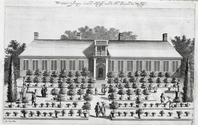 Jardin hollandais, de De Nederlandze Hesperides par Jan Commelin, publié en 1676