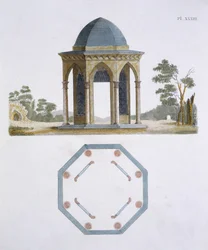 Illustration du Magazine of Garden Gems par G Van Laar, 1802