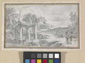 Paysage italianisant avec ruines