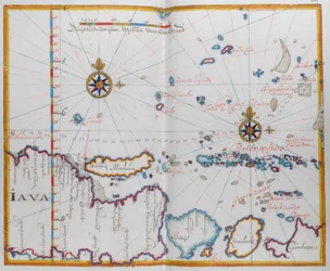Carte des îles de Java; Madura; Bali et autres îles