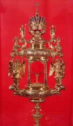 Monstrance, portant la marque de Haarlem pour 1764 et peut-être la marque du fabricant, un losange percé