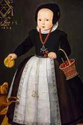 Portrait de Grietge Maertensdochter, détail, 1629 (huile sur bois)