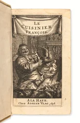 The frontispiece for Le Cuisinier françois