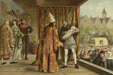 Représentation théâtrale, XIVe siècle