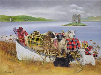 Moutons avec tartan, 1999