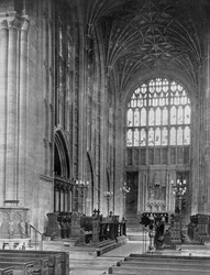 Le chœur, abbaye de Sherborne, Dorset, 1924-1926