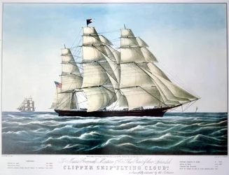 Clipper Ship Flying Cloud, 1851-1907