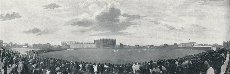Match de cricket Surrey et Australiens au Kennington Oval