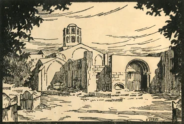 Les Alyscamps, Chapelle Shonorat - Les Alyscamps et la chapelle St-Honorat