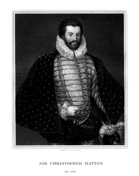 Sir Christopher Hatton, homme politique anglais, 1827