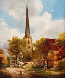 Église et école de Yardley, 1900
