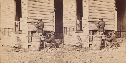 Piquets colorés en service près de Dutch Gap, 1864