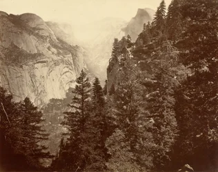 Canyon de Tenaya depuis Union Point, vallée du Yosemite, 1872