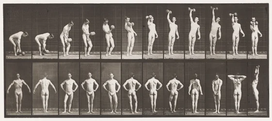 A, soulever un haltère de 50 lb; B, poser