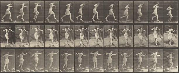 Planche numéro 175. Traversée du ruisseau sur des pierres avec une canne à pêche