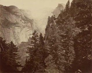 Canyon Tenaya depuis Union Point, Vallée du Yosemite, 1872 (photo)