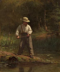 Garçon pêchant, 1860s