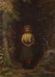Sur la Colline (recto); Fille dans les Bois (verso)