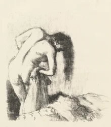 Après le Bain (La sortie du bain (Petite planche))