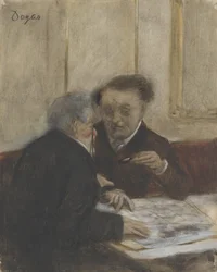 Au Café Châteaudun, vers 1870