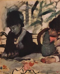Au café, vers 1875