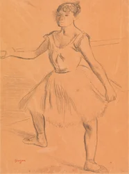 Ballerine debout à la barre