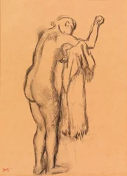 Baigneuse se séchant