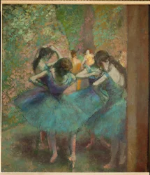 Danseurs bleus (huile sur toile)