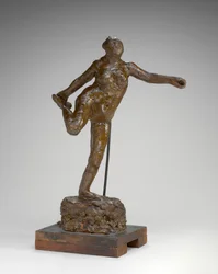 Danseuse tenant son pied droit dans sa main droite