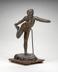 Danseuse tenant son pied droit dans sa main droite, c.1900-1911