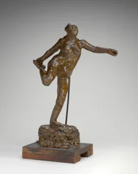 Danseuse tenant son pied droit dans sa main droite, possiblement 1900-1911