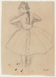 Danseuse debout, vue de dos, 1872-1873