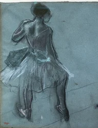 Danseuse de dos et trois études de pieds (détail)