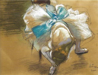 French: Danseuse rattachant son chausson